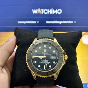 gold black men’s watch